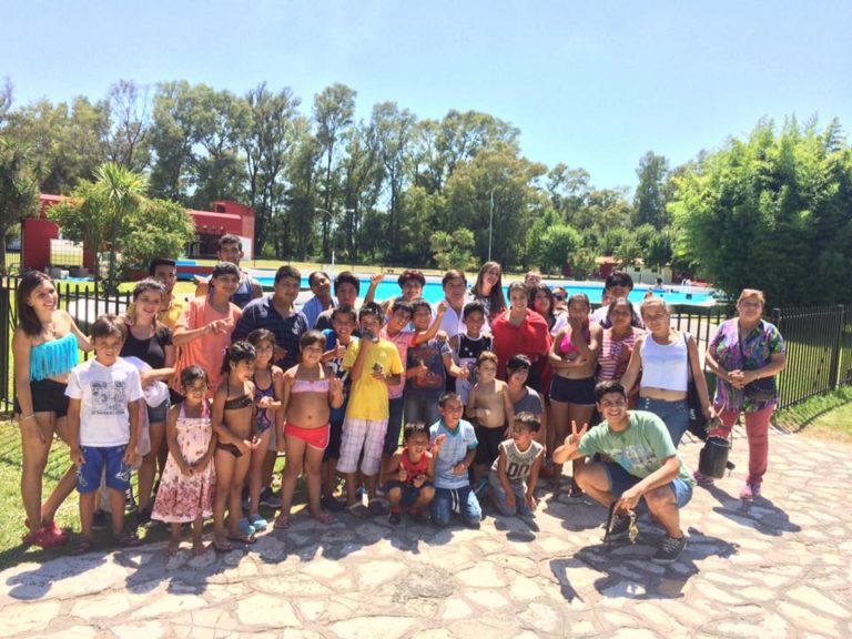 Jose Luis Benitez inauguró colonia de vacaciones en General Rodriguez
