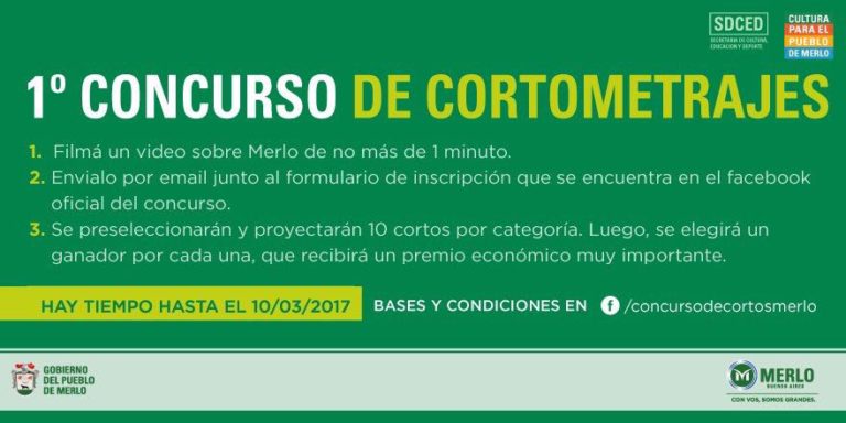 Merlo busca premiar los mejores cortometrajes de la zona