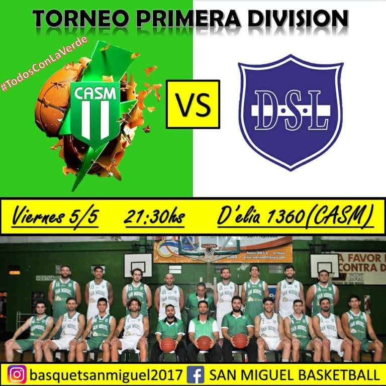 Se viene la primera de local para el basquet de San Miguel