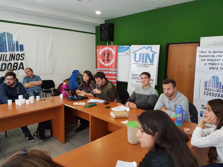 Organizaciones que agrupan a inquilinos de todo el país se reunieron para exigir el tratamiento de la Ley Nacional de Alquileres