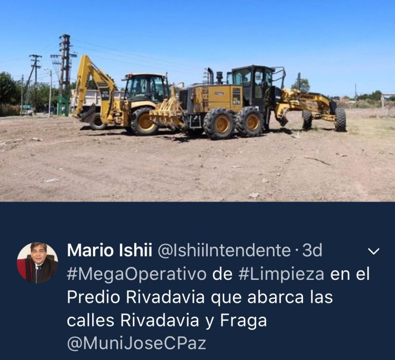 Limpieza en el predio Rivadavia de Jose C Paz