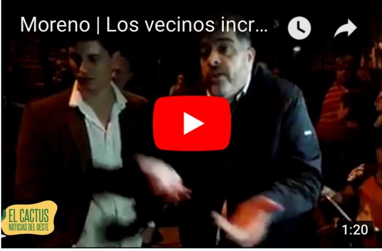 Vecinos de Moreno se calentaron con Municipalidad (ver video)