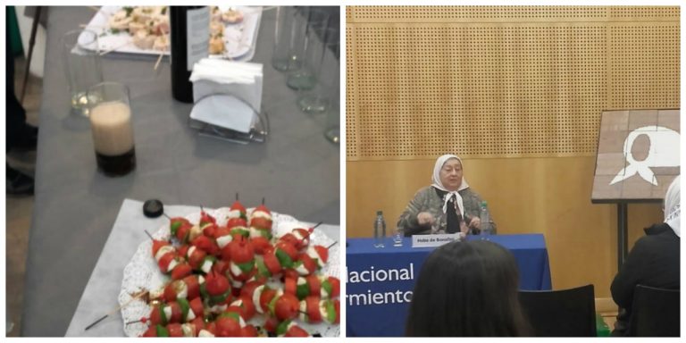 Doña Hebe, vino, fernet, canapés a la Franciscana, un “sueño compartido”.