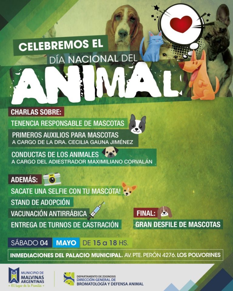 Malvinas Argentinas festeja el Día Nacional del Animal