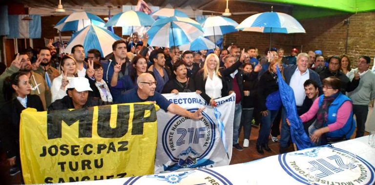 José C. Paz con sede oficial del Frente Nacional  Multisectorial 21F