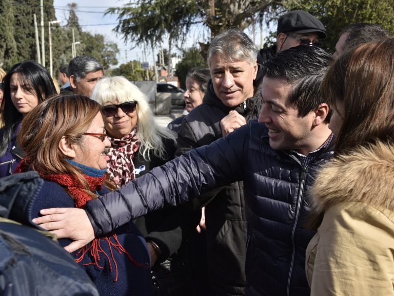 Nardini inauguró nuevos pavimentos que unen localidades