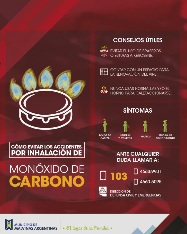 Consejos útiles para evitar intoxicación por inhalación de monóxido de carbono