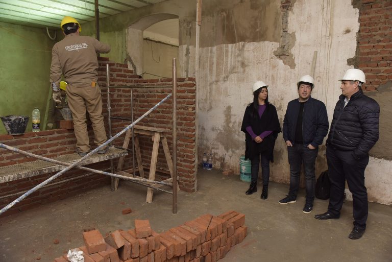 Nardini recorrió la obra de lo que será el nuevo edificio de Cultura y Arte