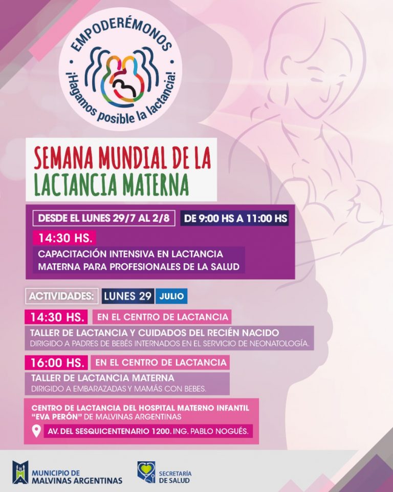 Semana Mundial de la Lactancia Materna en Malvinas