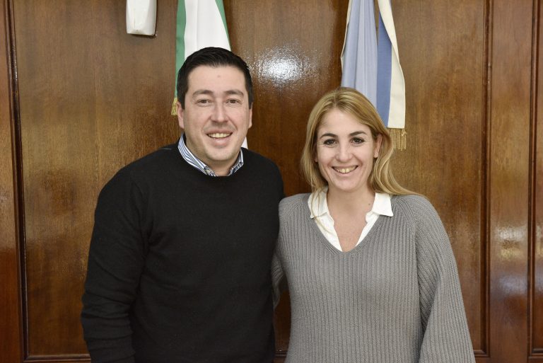 Leo Nardini recorrió el Centro Operativo Municipal acompañado por María Eugenia Ball Lima