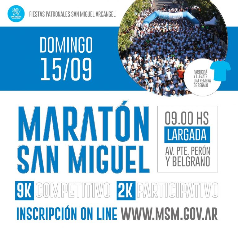 Arrancan las fiestas patronales con la maratón “San Miguel Arcángel”