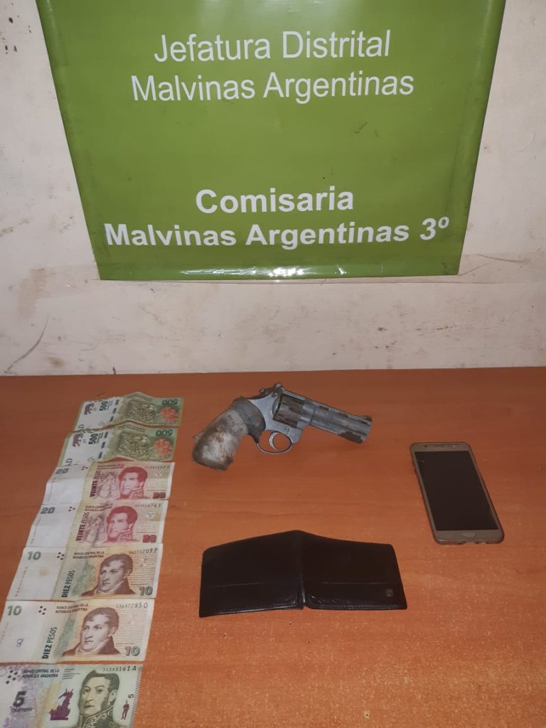 APREHENSION POR ROBO AGRAVADO POR EL USO DE ARMA DE FUEGO