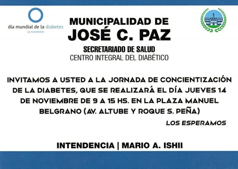 DÍA MUNDIAL DE LA DIABETES – JORNADA PREVENTIVA