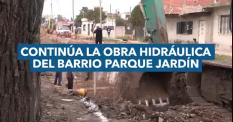 MEGA OBRA HIDRÁULICA EN BARRIO PARQUE JARDÍN