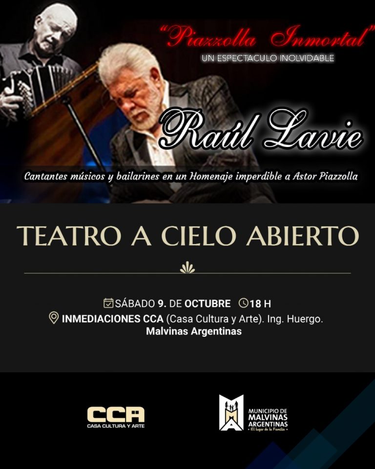 “Piazzolla inmortal” llega a Malvinas Argentinas 