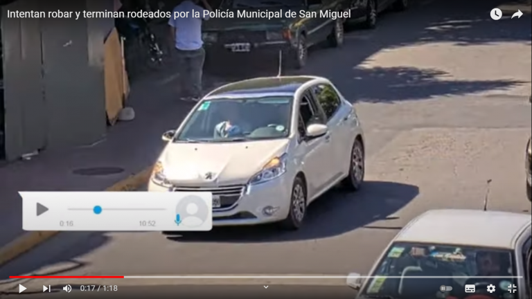 Intentan robar y terminan rodeados por la Policía Municipal de San Miguel