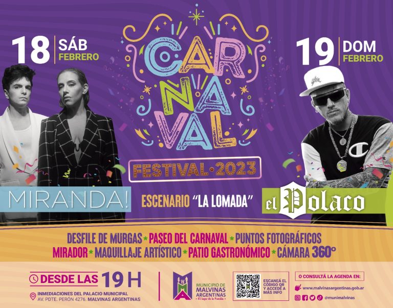 Se viene el “Carnaval Festival 2023” de Malvinas Argentinas