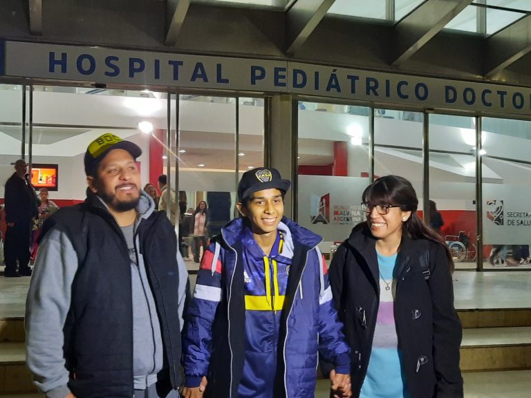 DYLAN, EL JOVEN BALEADO HACE UNOS MESES, FUE DADO DE ALTA