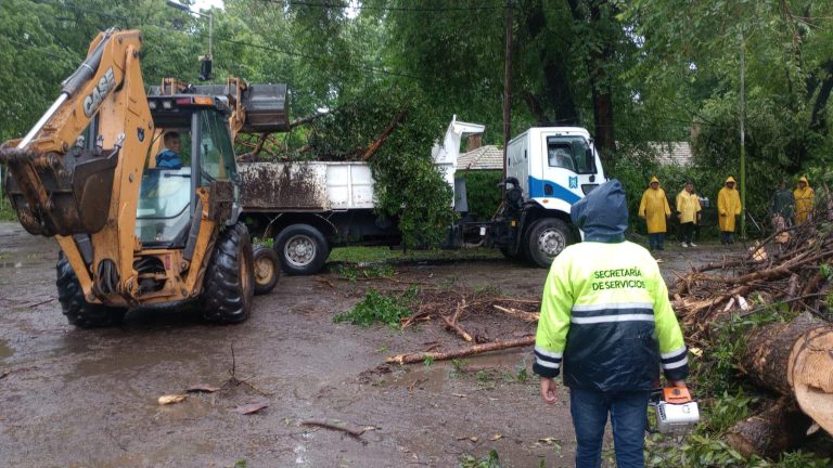 El municipio de Malvinas Argentinas continúa trabajando tras el intenso temporal