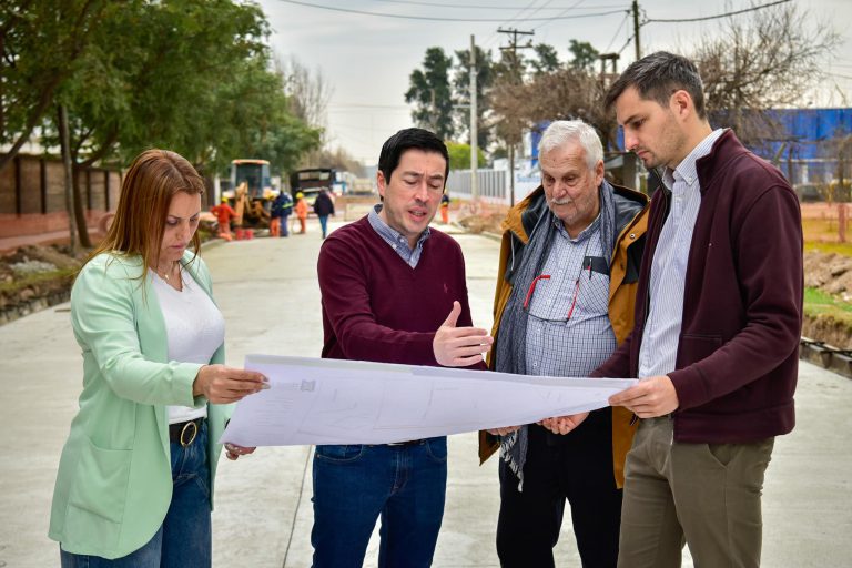 Leo Nardini visitó una obra articulada con el sector privado