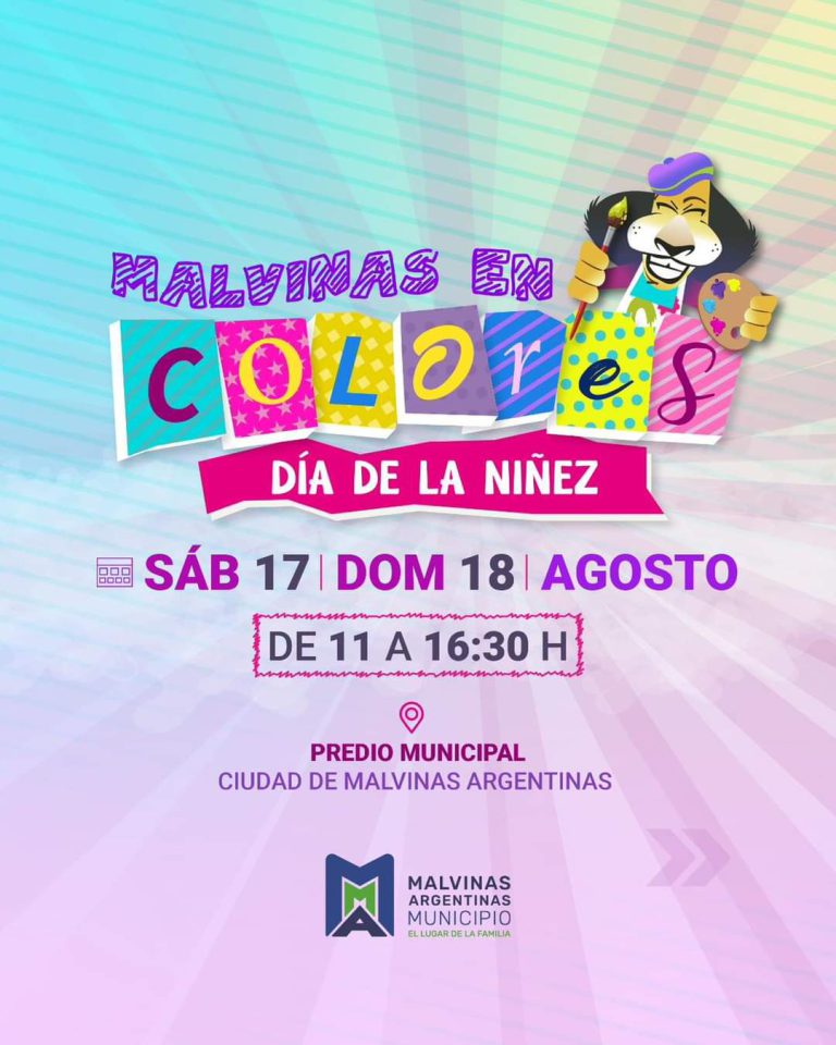 El municipio de Malvinas Argentinas festejará el Día de la Niñez con el evento “Malvinas en  Colores”