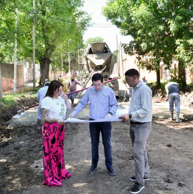 Nardini inició otra obra con inversión municipal