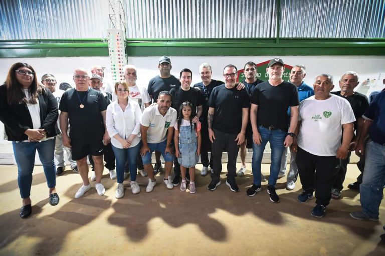 Nardini arrimó la bocha por el deporte social y los clubes de barrio