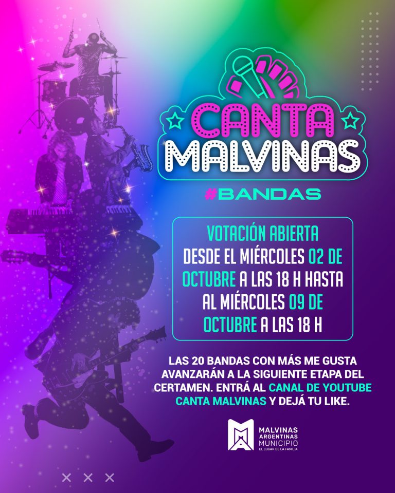 El “Canta Malvinas, Bandas” entra en la etapa de votación