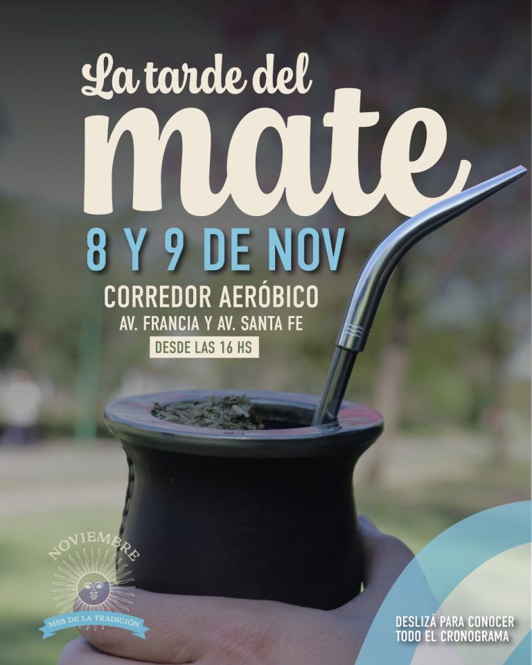 Se viene la Tarde del Mate en el Corredor Aeróbico de San Miguel